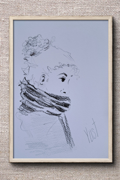 Portrait in Soft Charcoal